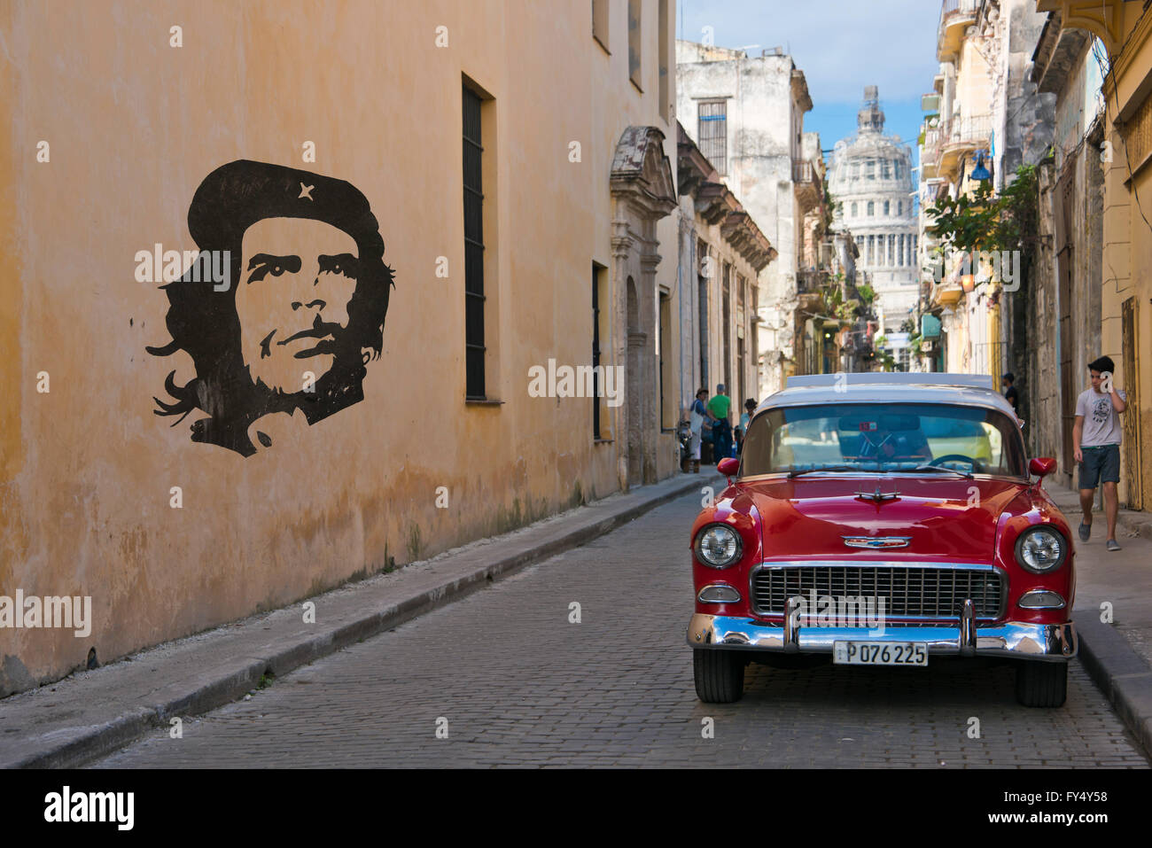 Paysage horizontal dans la Vieille Havane, Cuba. Banque D'Images