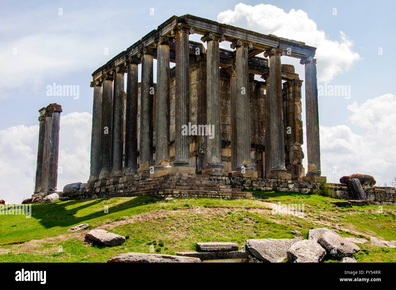 Temple de Zeus, Aizanoi, Cavdarhisar Kutahya, Turquie, Banque D'Images