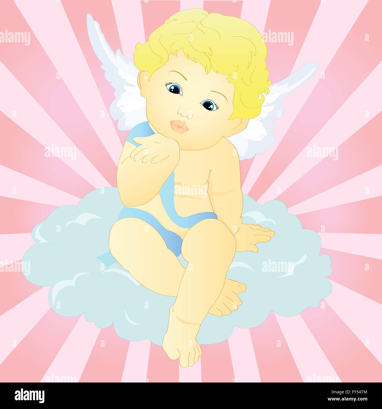 Un Ange De Bebe Image Vectorielle Stock Alamy