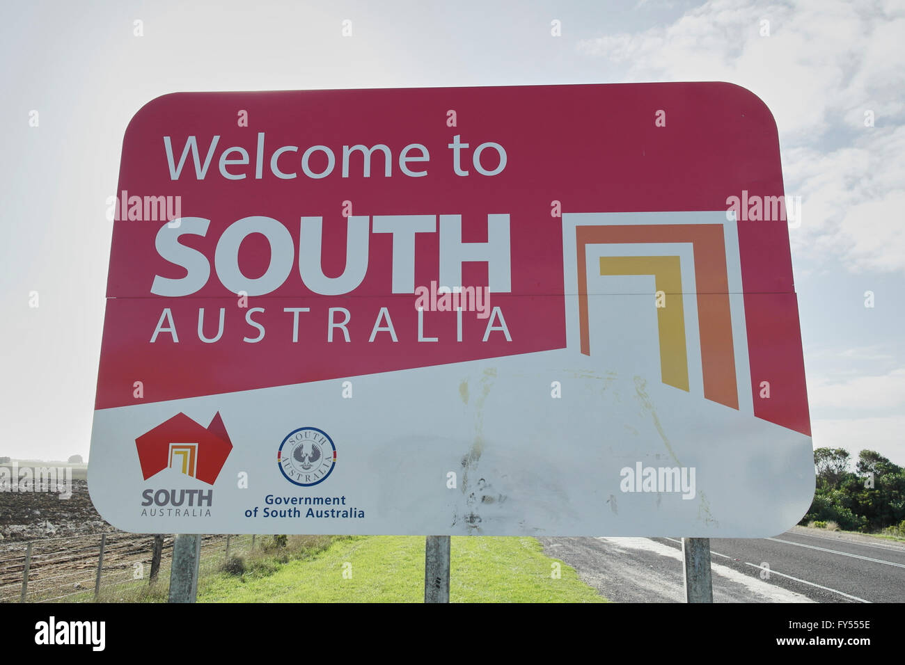 L'Australie du Sud - Australie signe Banque D'Images
