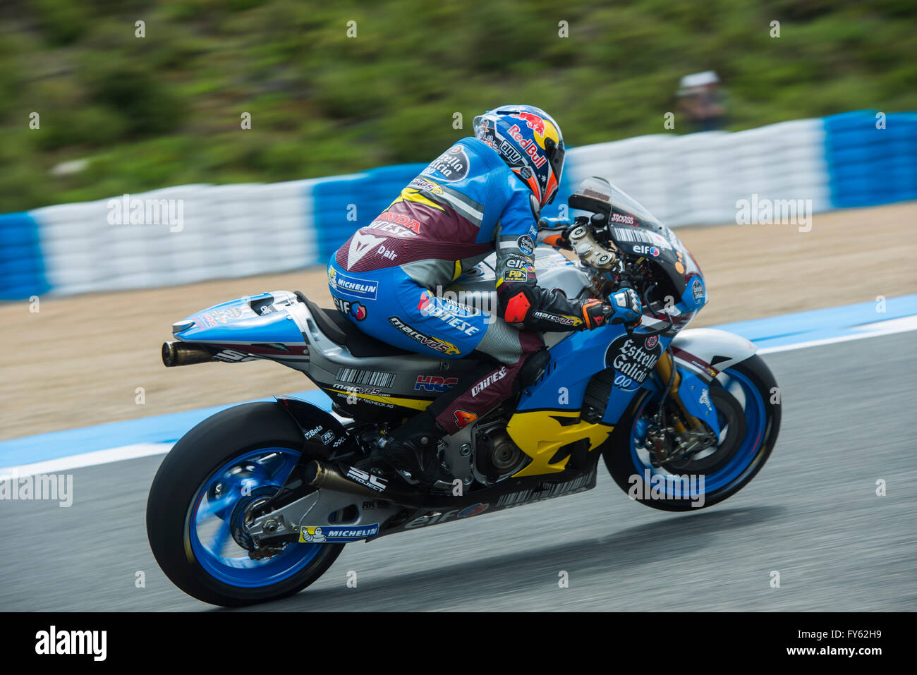 Jerez de la Frontera, Espagne. 22 avril, 2016. Jack Miller, motoGP rider du team Estrella de Galicia 0,0 au cours de premiers essais libres MotoGP d'Espagne, dans le circuit de Jerez. Credit : Kiko Jimenez/Alamy Live News Banque D'Images