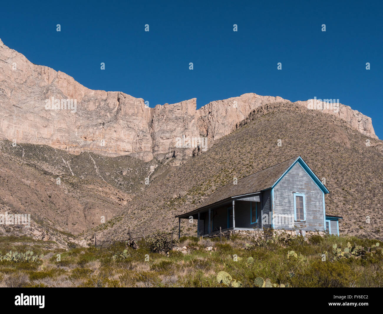 Williams Ranch, Guadalupe Mountains National Park, Texas. Banque D'Images