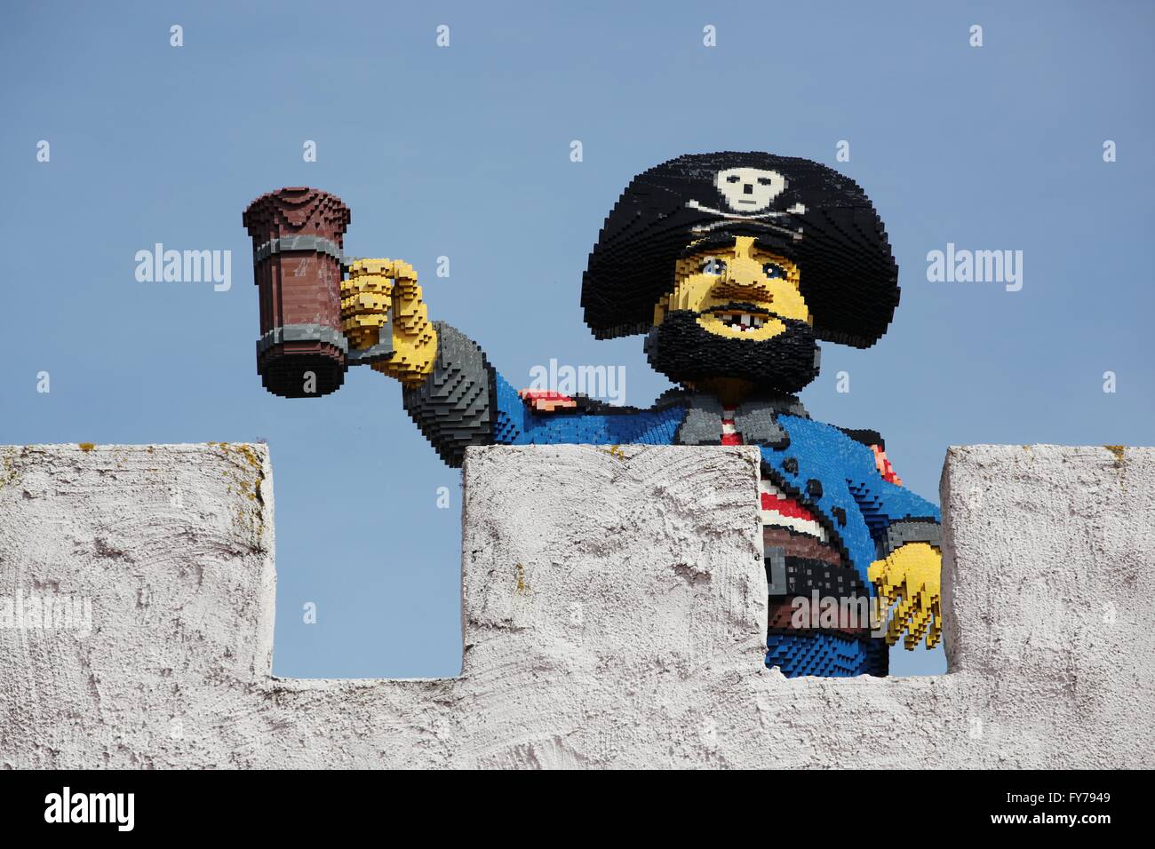 Pirate au Parc Legoland Resort à Billund, Danemark Banque D'Images