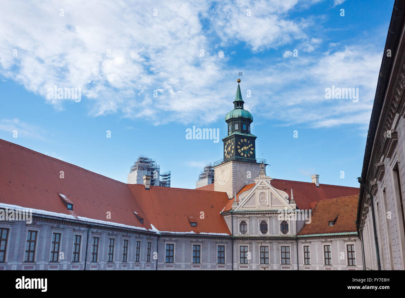 Vue de la Résidence de Munich, célèbre Palace de monarques bavarois de la maison de Wittelsbach Banque D'Images