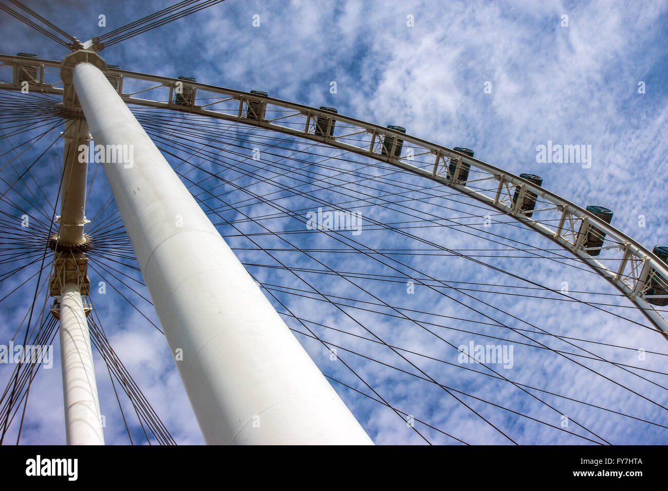 - La grande roue Singapore Flyer Banque D'Images
