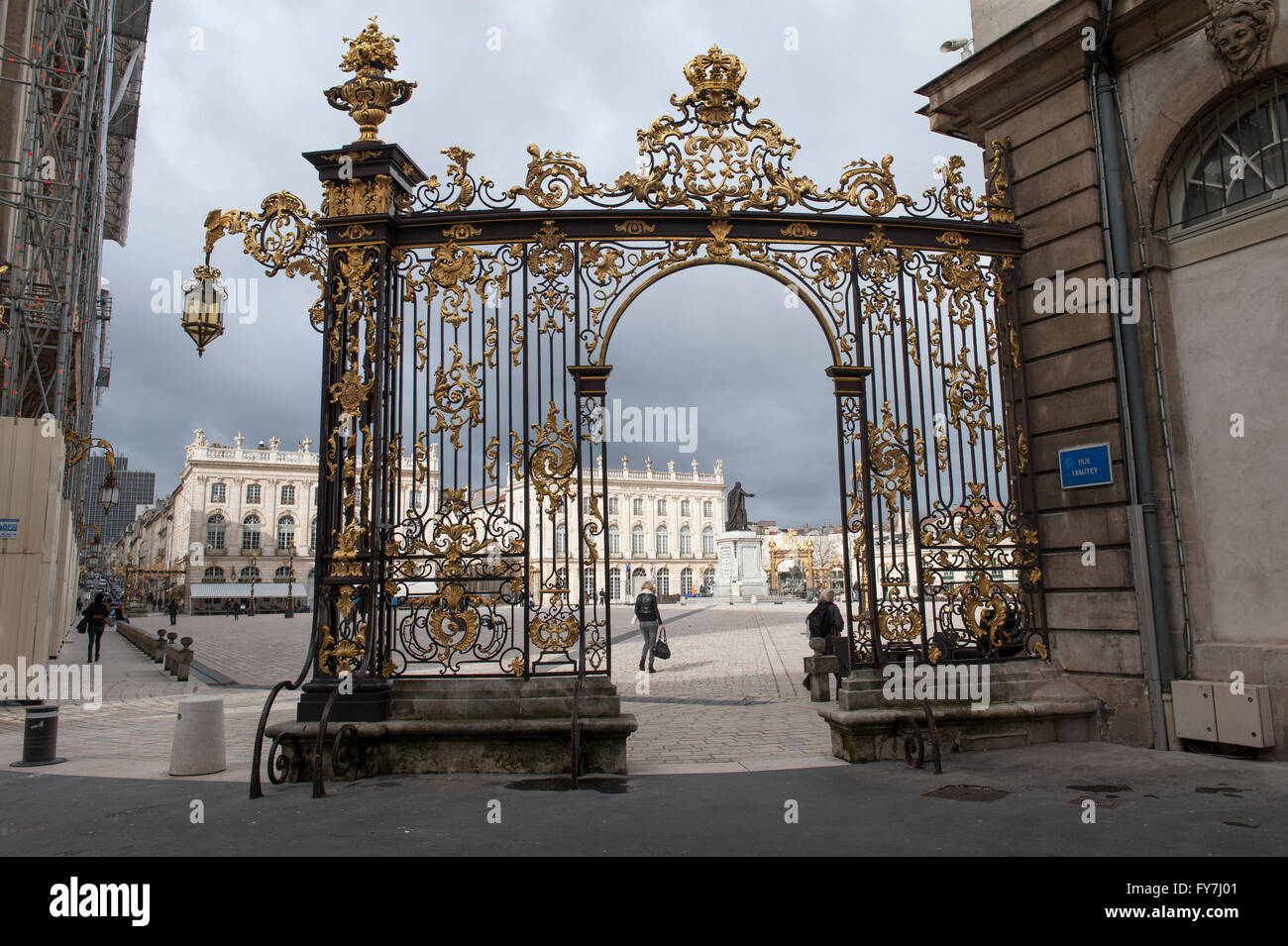 Porte de la Place Stanislas à Nancy, Lorraine, France Photo Stock - Alamy