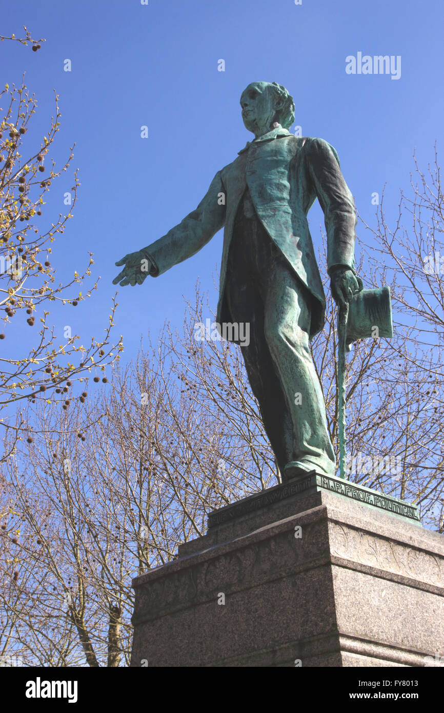 Henry Fawcett statue en place du marché de Salisbury Wiltshire Banque D'Images