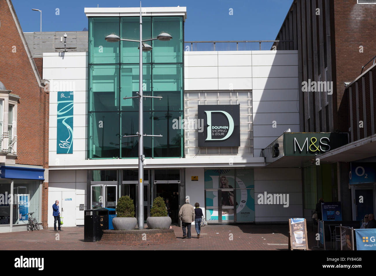 Le centre-ville de Poole Dorset england uk go Banque D'Images