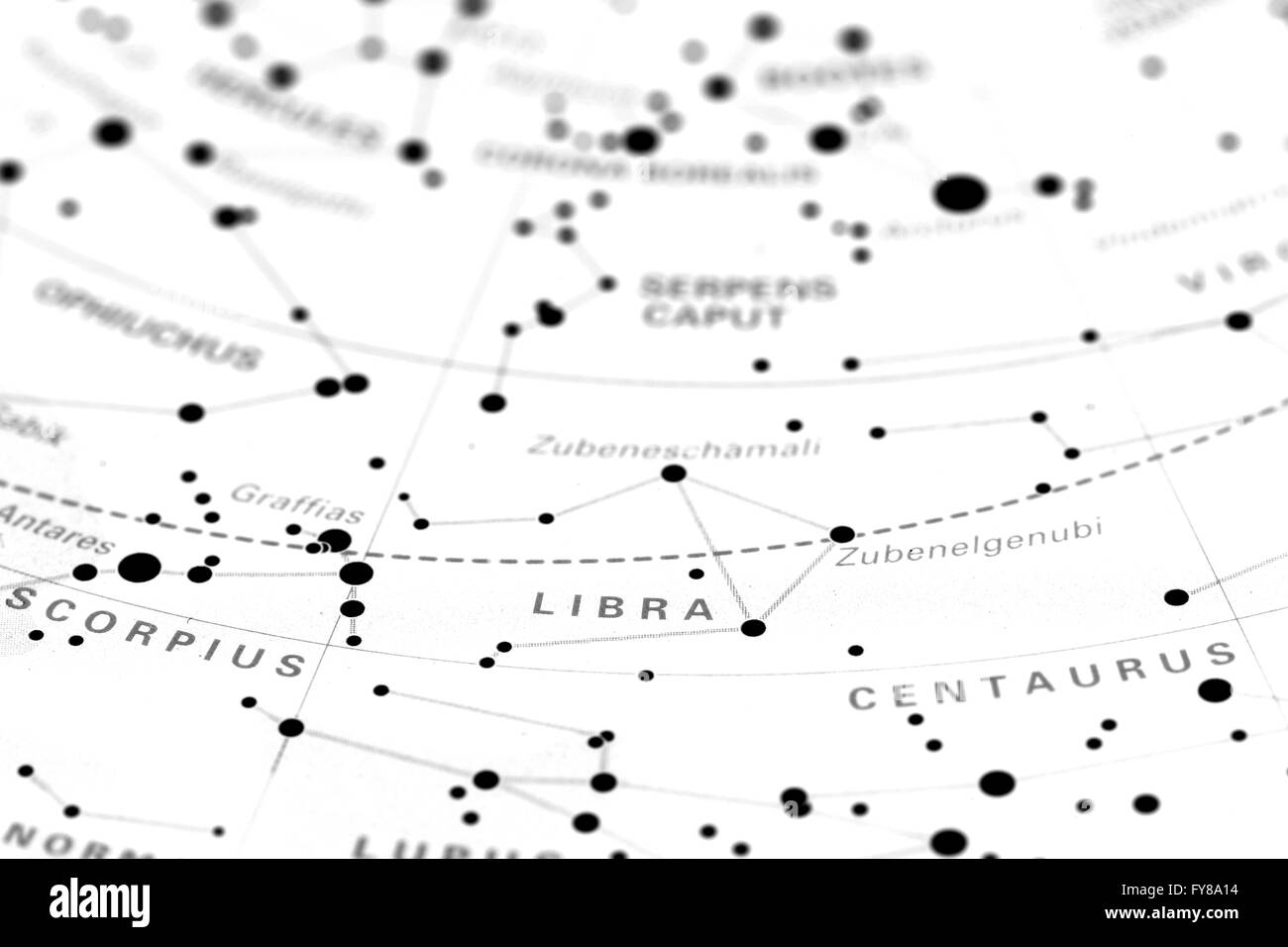 Libra star site zodiac Banque D'Images