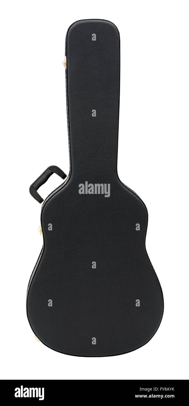 Étui rigide noir pour guitare électrique, isolé sur fond blanc Photo Stock  - Alamy
