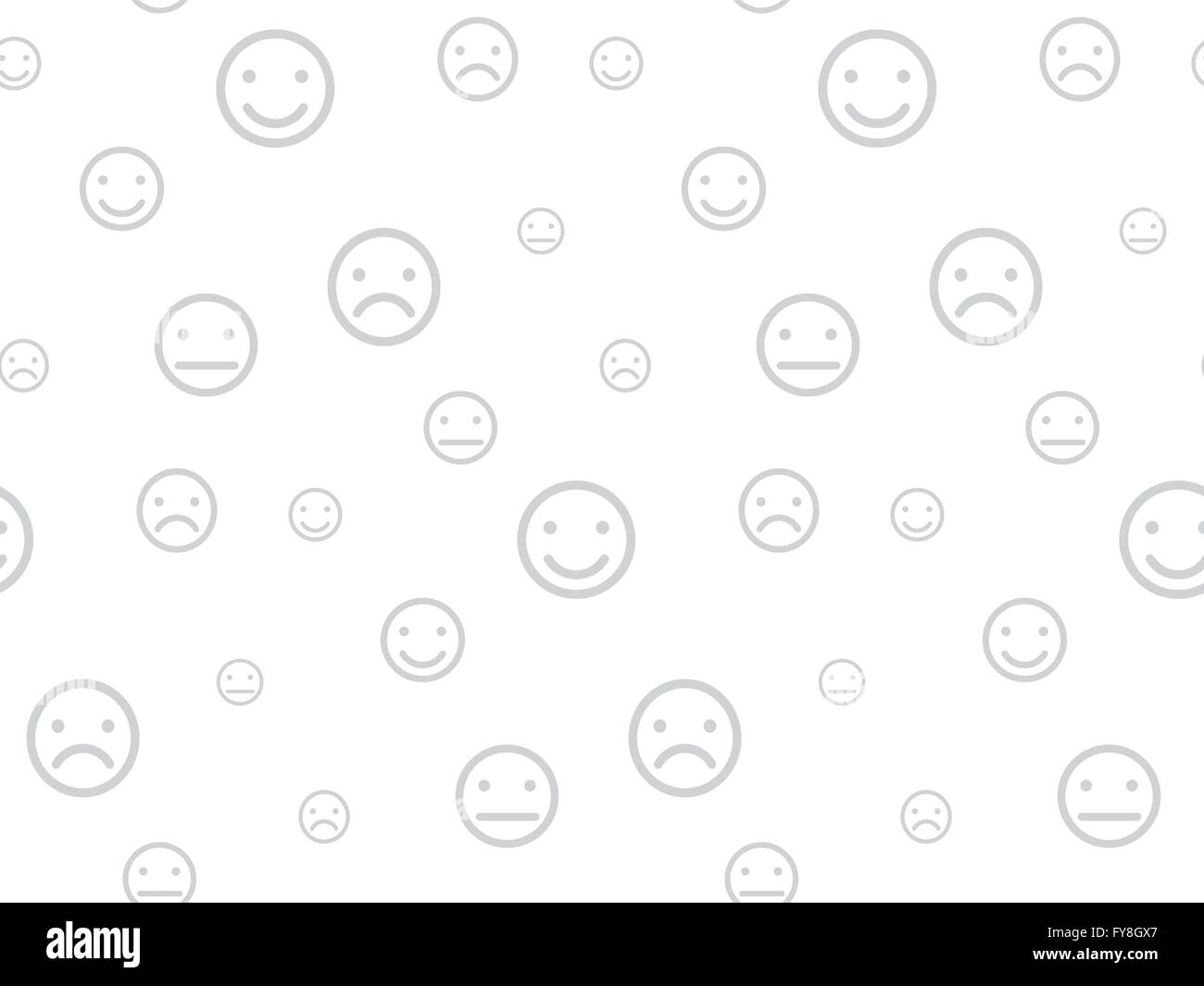 Smileys seamless background vector illustration Illustration de Vecteur