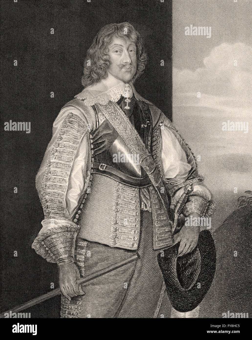 Henry Rich, 1er comte de Hollande, le Seigneur de Kensington, 1590-1649, un courtisan anglais, les pairs et soldat Banque D'Images