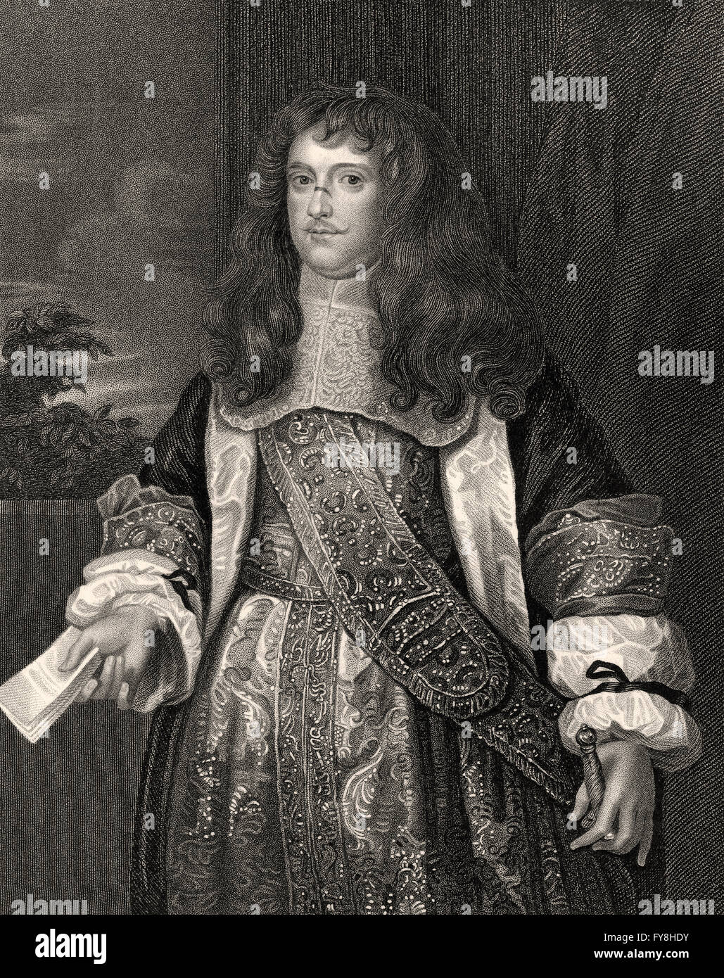 Henry Bennet, 1 comte d'Arlington, en 1618-1685, un état Anglais Banque D'Images