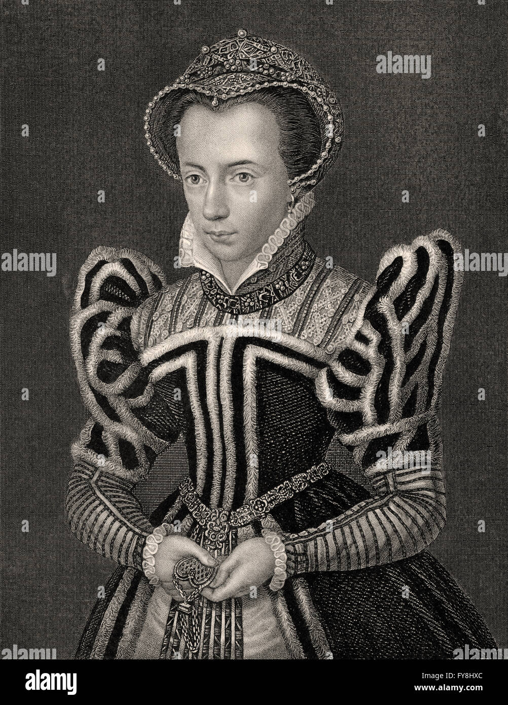 Mary I, 1516-1558, la reine d'Angleterre et l'Irlande Banque D'Images