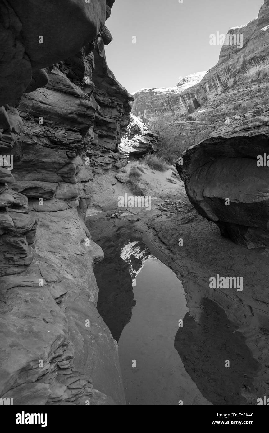 L'exploration des canyons de l'Utah Banque D'Images