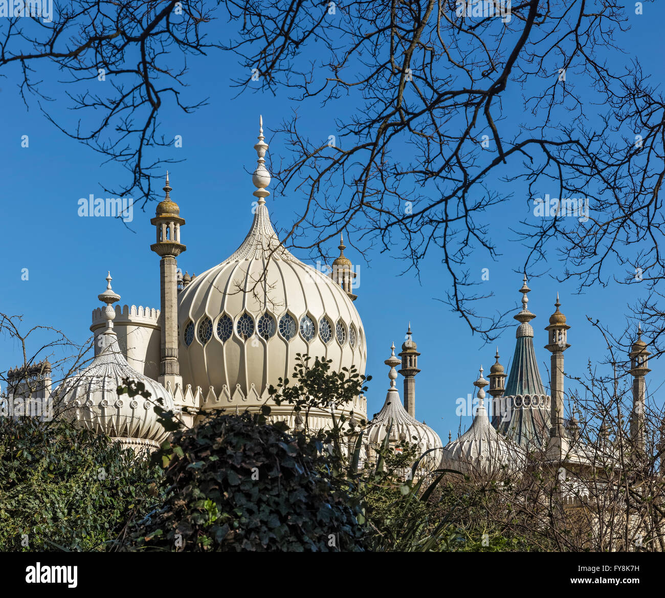 Royal Pavilion à Brighton Dome Sussex Banque D'Images