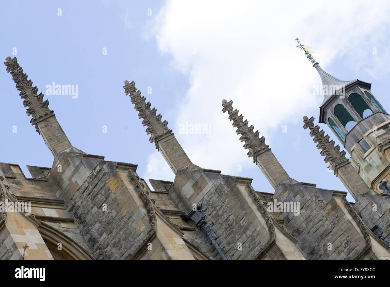 Le mur historique et façades du château de Windsor en Angleterre Windsor Royal Banque D'Images