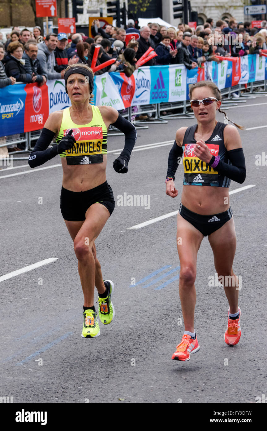 The Virgin Money London Marathon, Londres Angleterre Royaume-Uni Banque D'Images