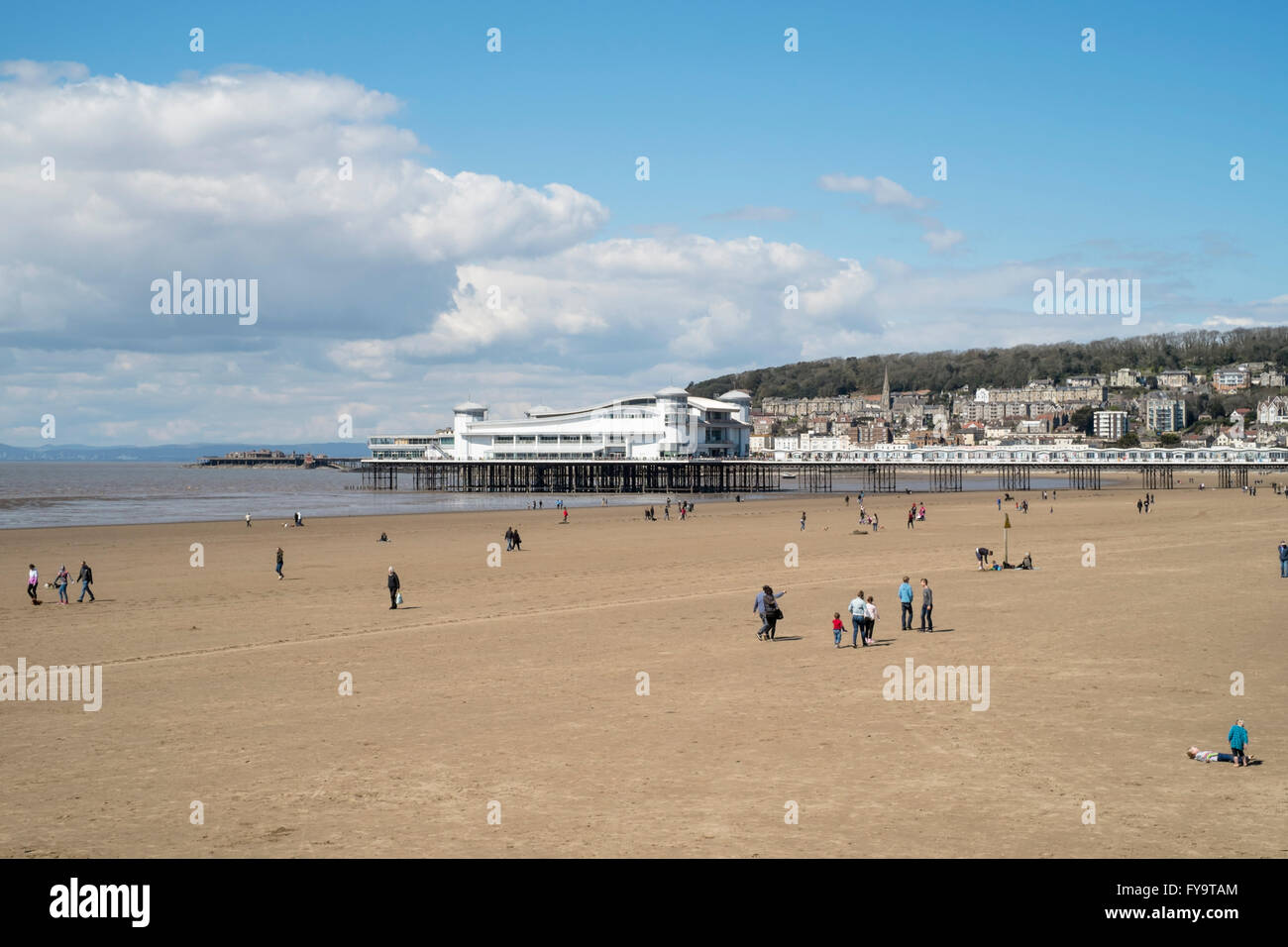 Weston-super-Mare Somerset England UK Le Grand Pier Banque D'Images