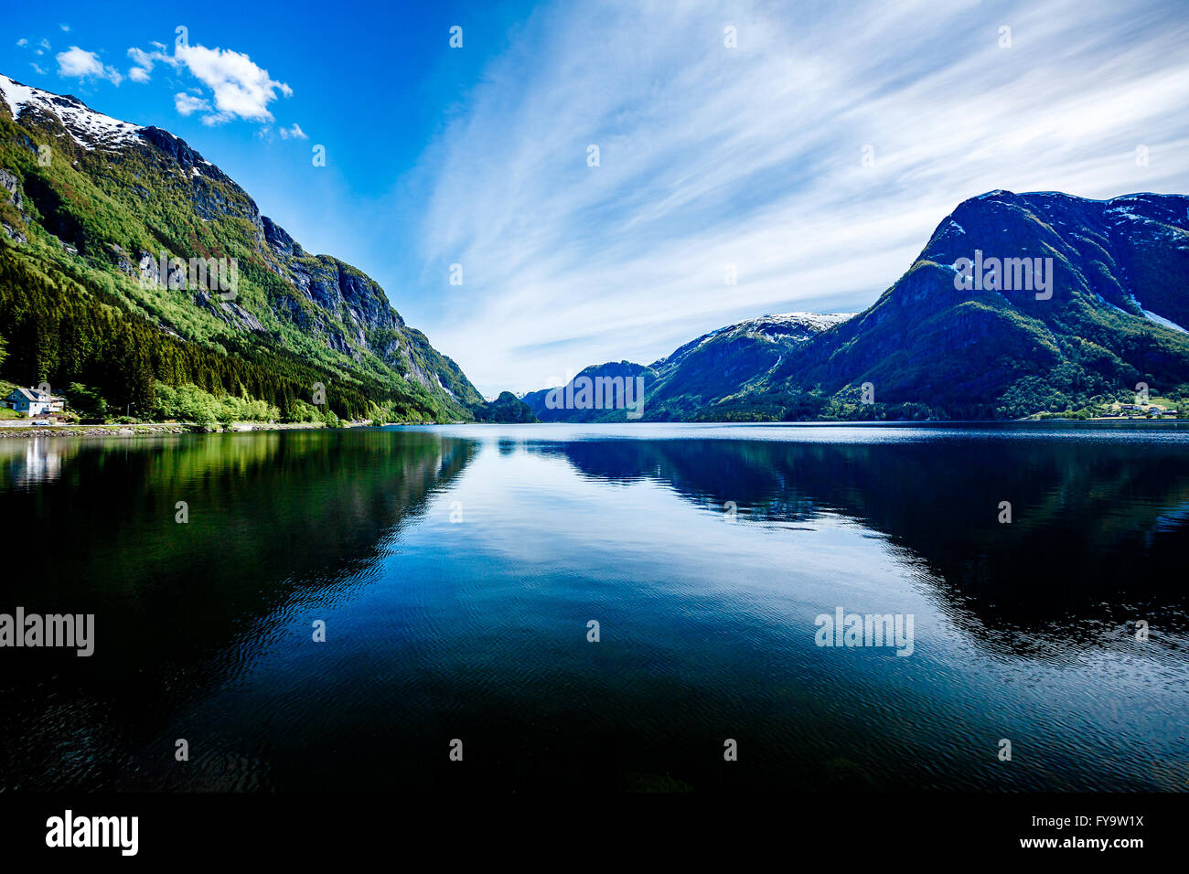 Belle Nature Norvège paysage naturel. Banque D'Images