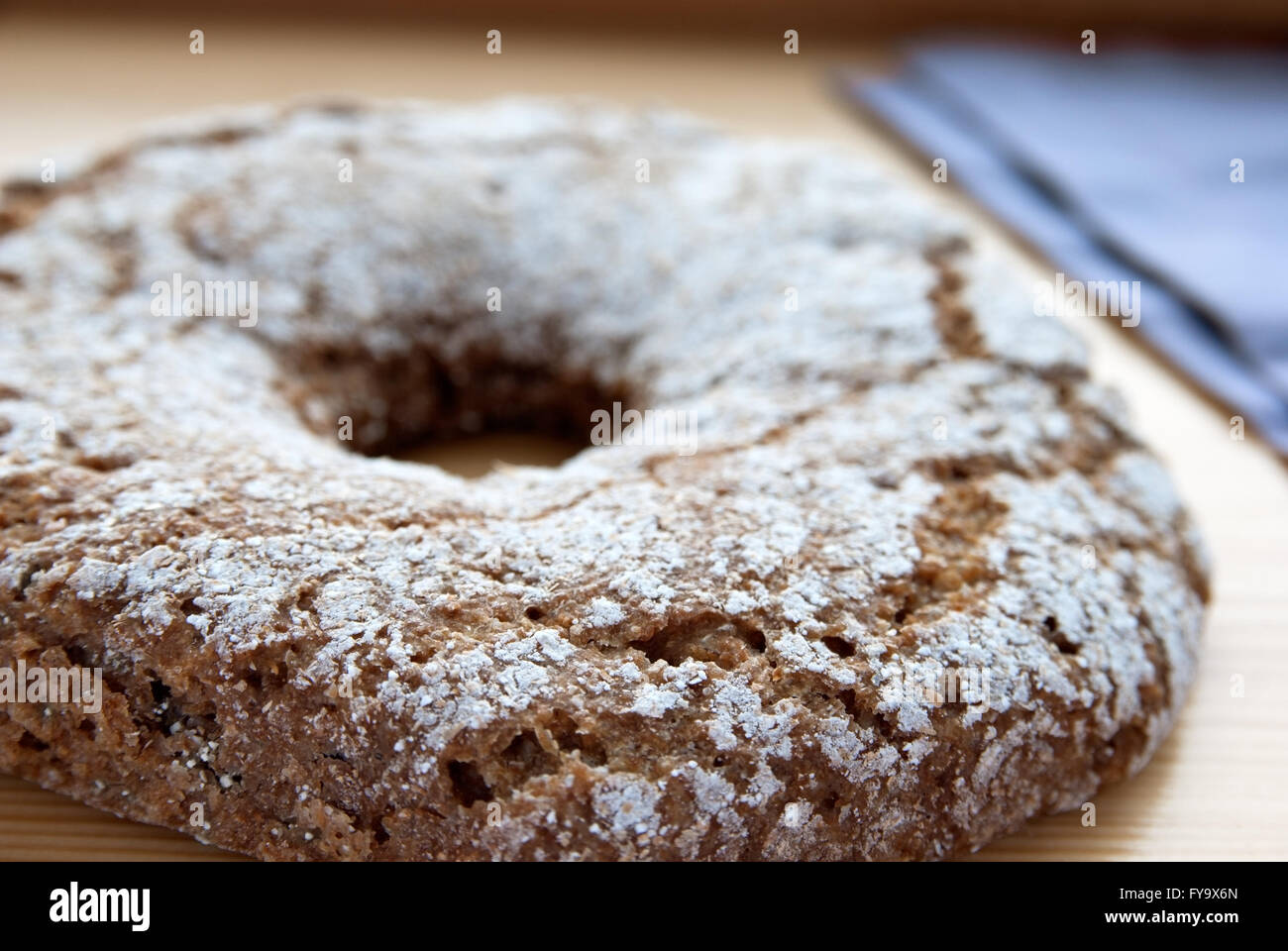 Pain de seigle fait maison traditionnel finlandais Banque D'Images