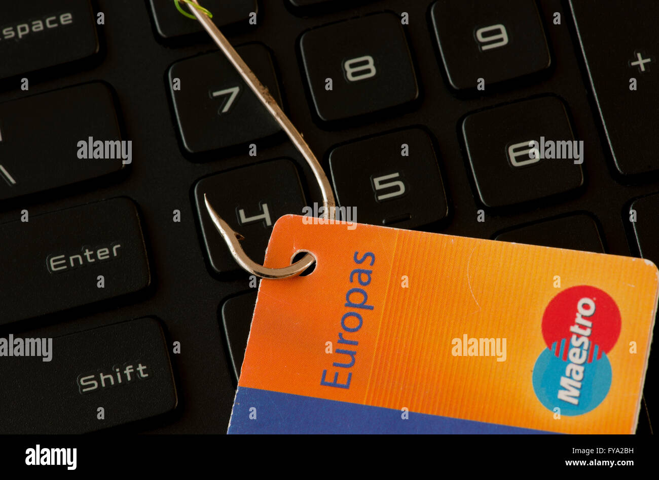 Carte de crédit attaque de phishing Banque D'Images