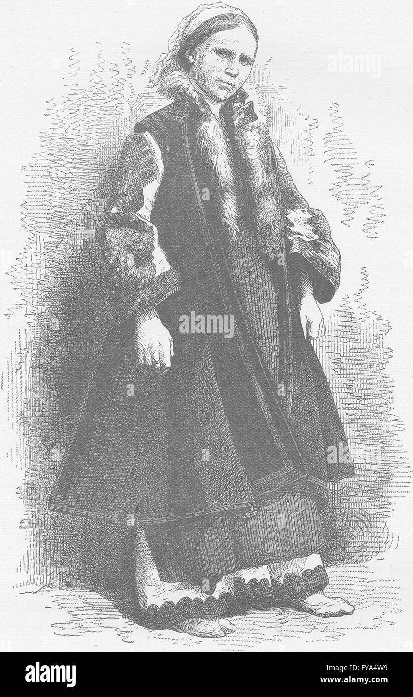 La Russie : femme russe (la grande Russie) , ancien 1894 Banque D'Images