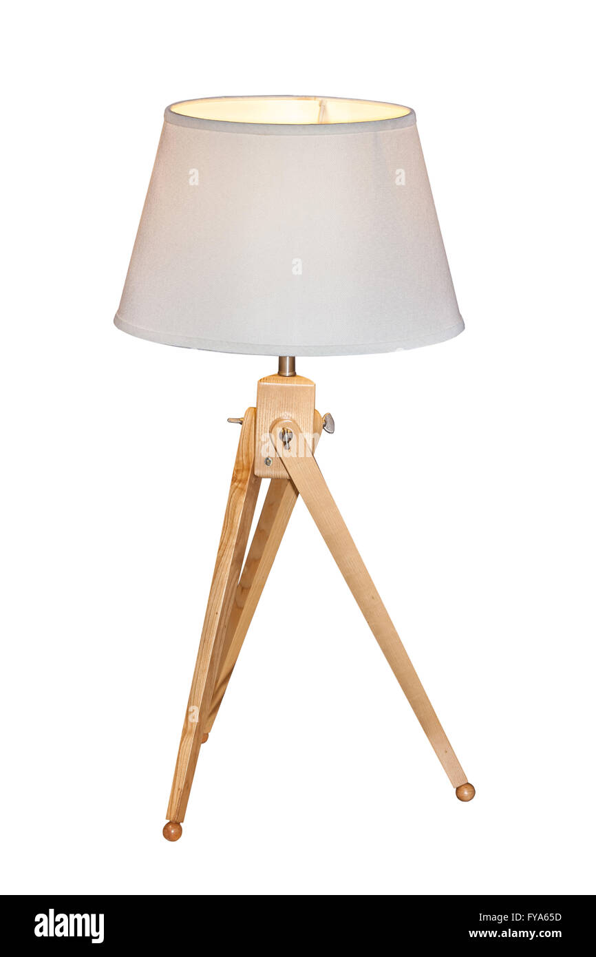 Lampe de table moderne isolé Banque D'Images