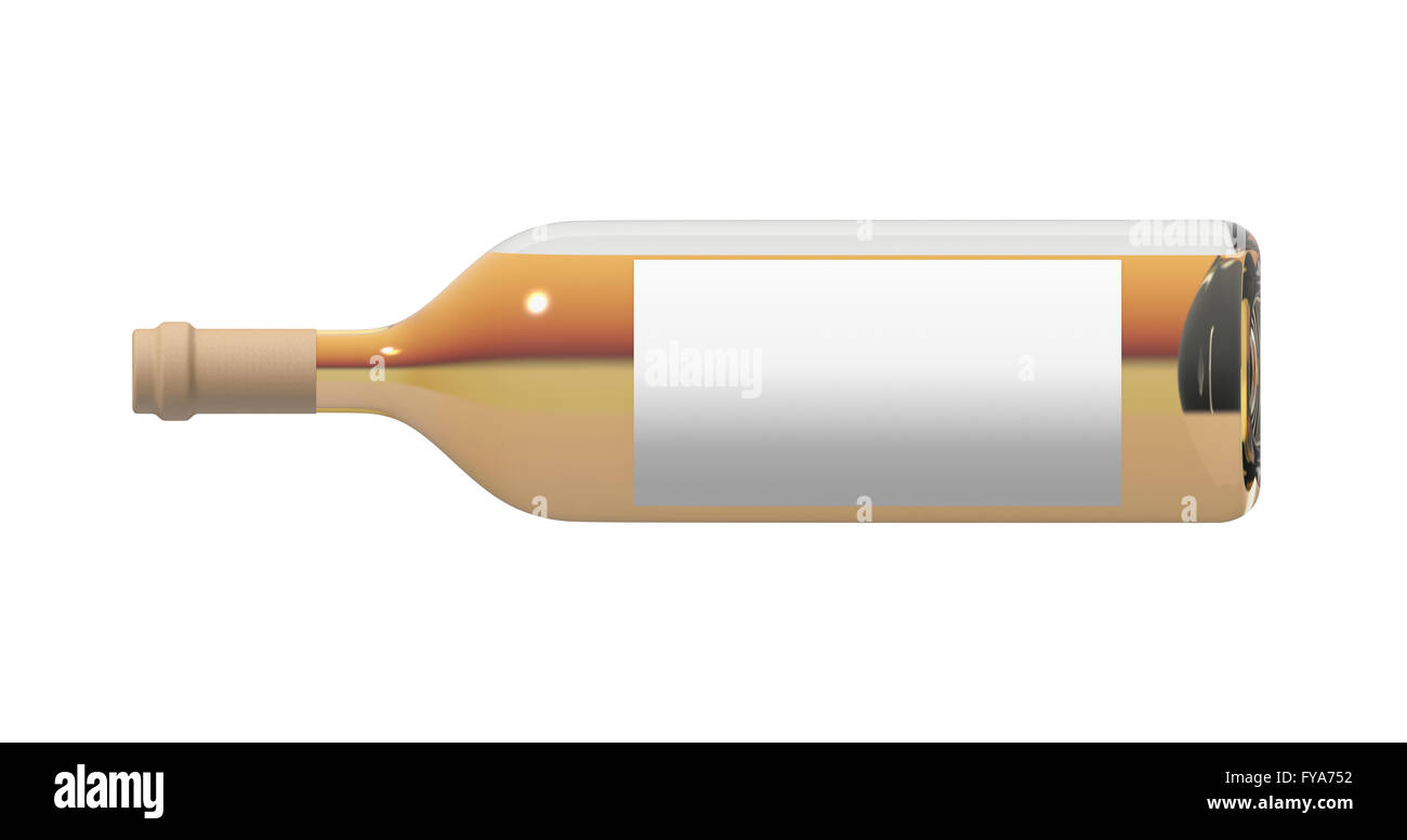 Bouteille de vin blanc ( pourriture noble vin ) Banque D'Images