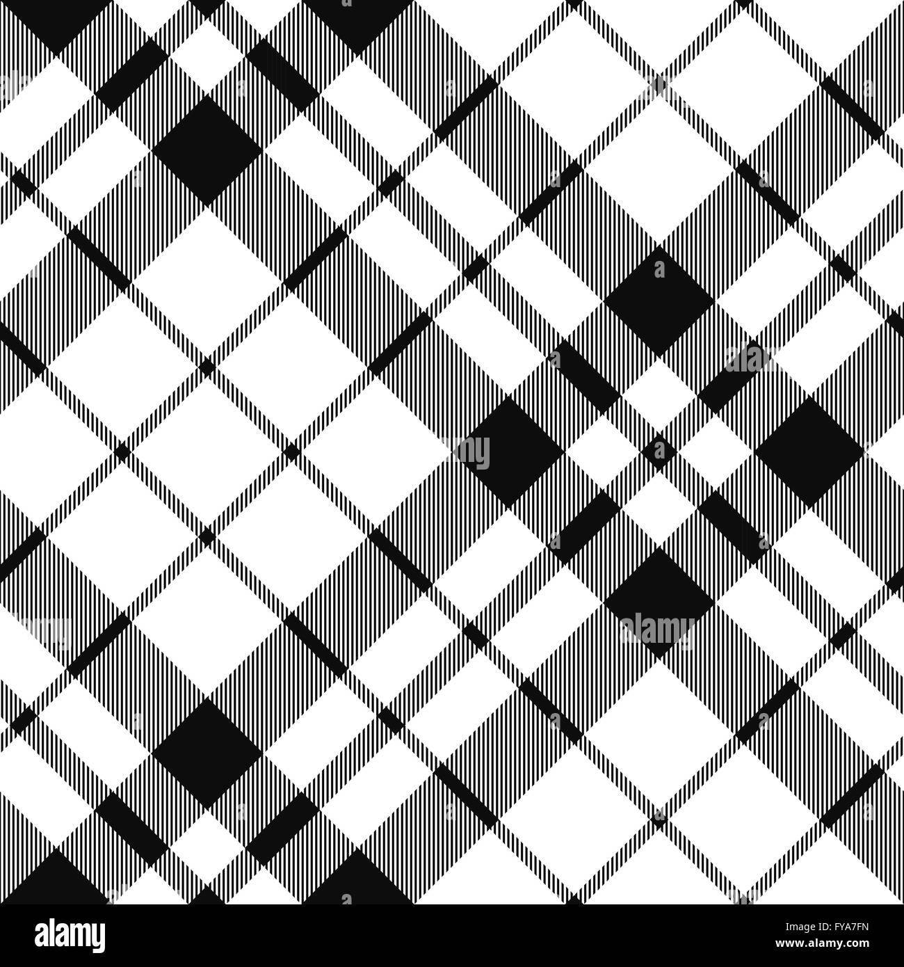 Hibernian FC plaid tartan noir et blanc transparent diagonale.Vector illustration. EPS 10. Pas de transparence. Pas de dégradés. Illustration de Vecteur