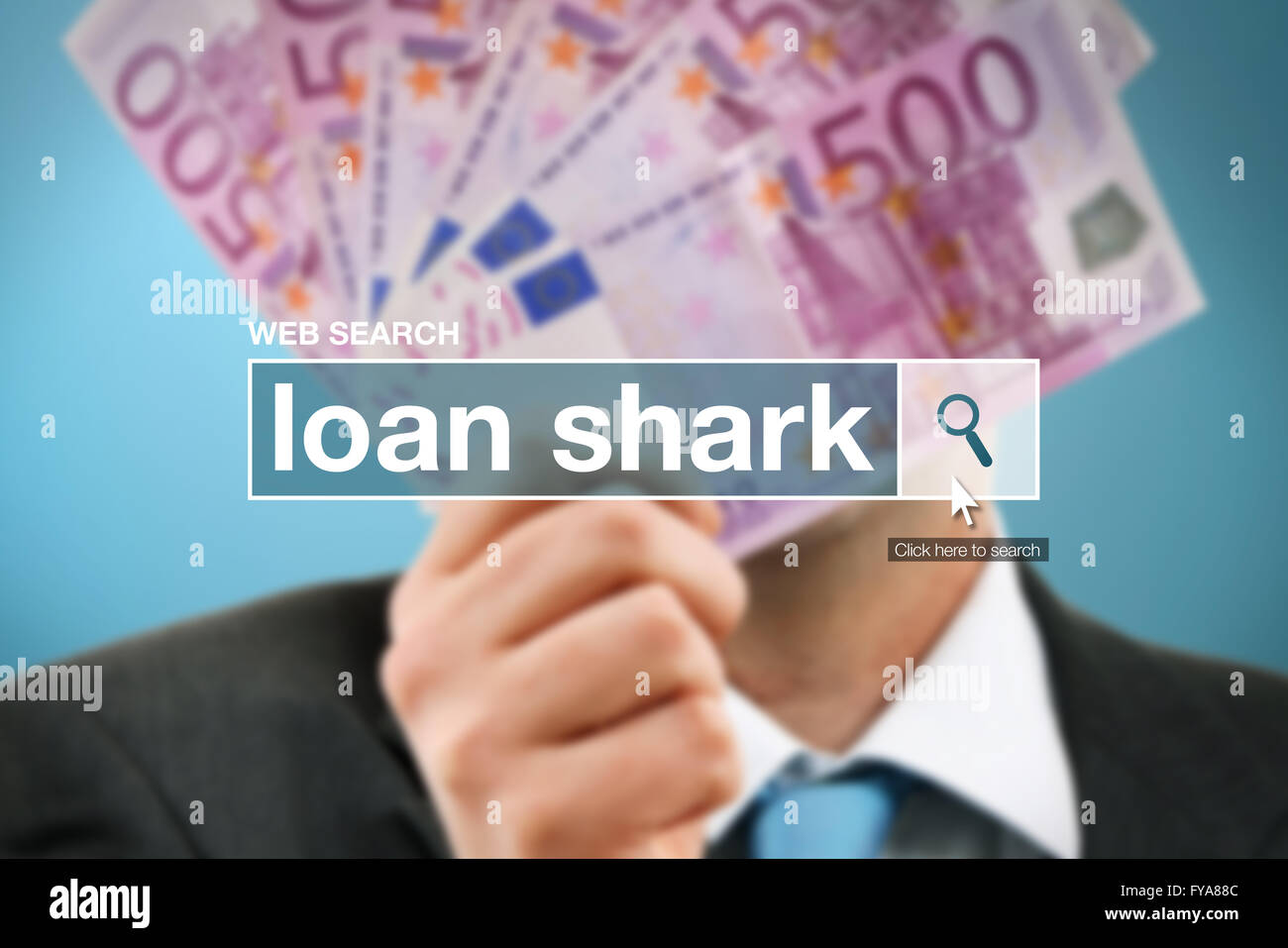 Barre de recherche Web - Glossaire Terme Définition usurier dans internet glossaire. Banque D'Images