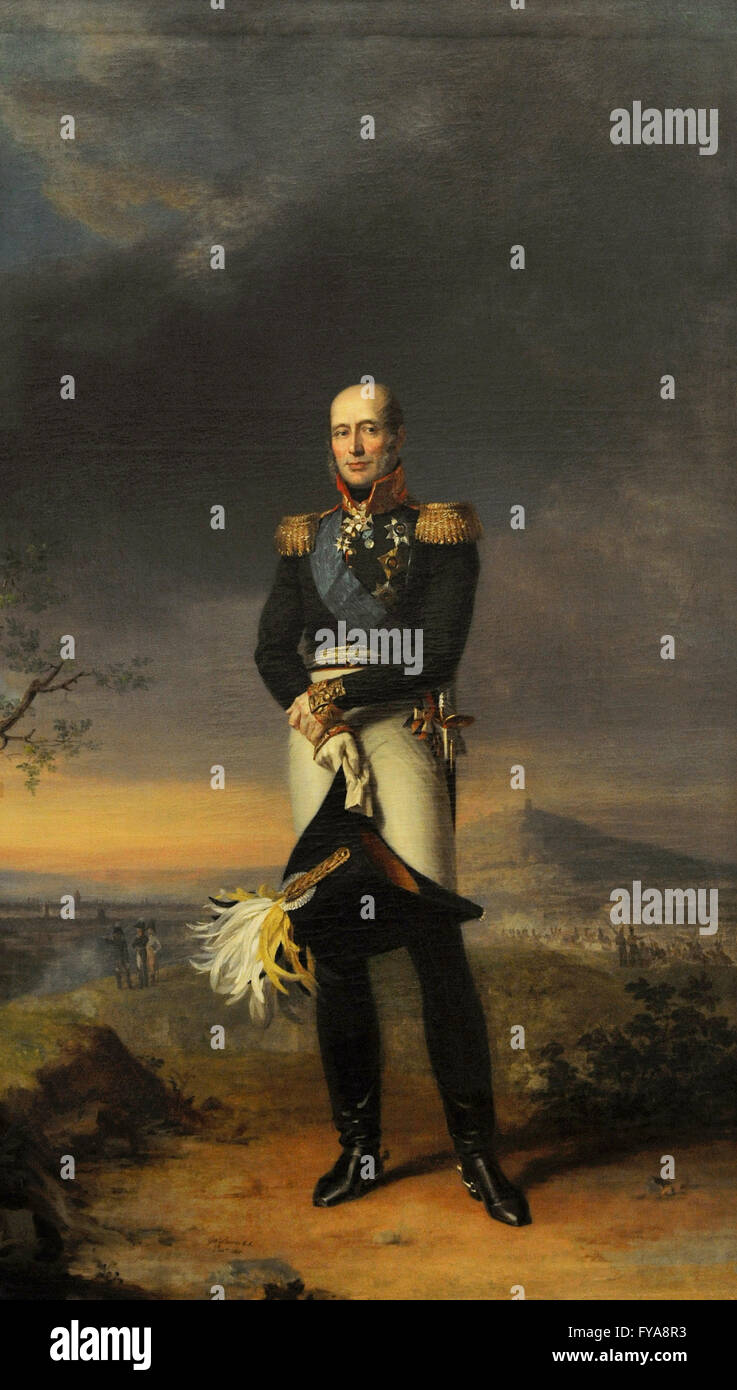 Mikhail B. Barclay de Tolly (1761-1818). Booda russe et ministre de la guerre. Portrait par George Dawe (1781-1829), 1829. Le Musée de l'Ermitage. Saint Petersburg. La Russie. Banque D'Images
