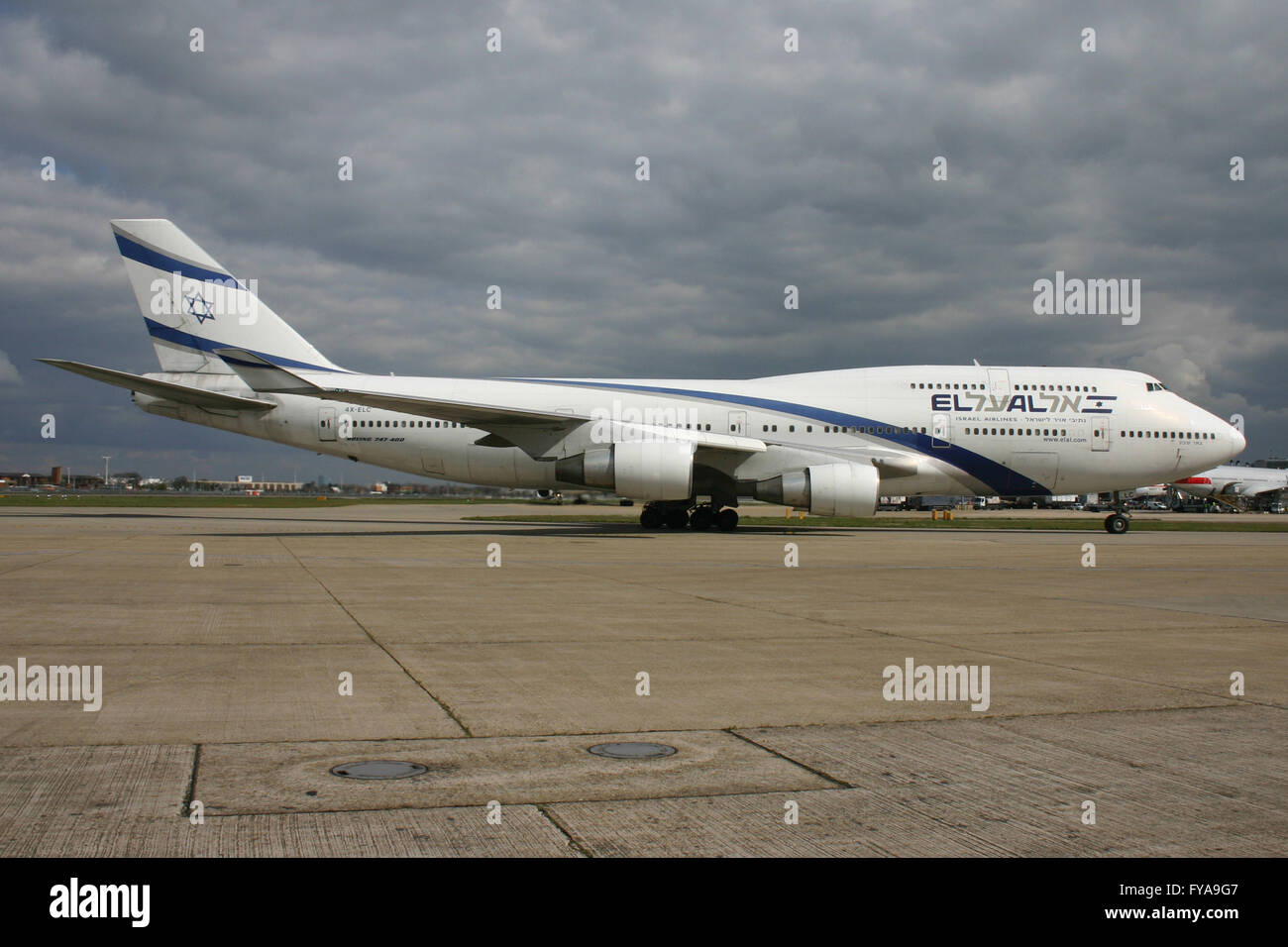 EL AL 747 Banque D'Images
