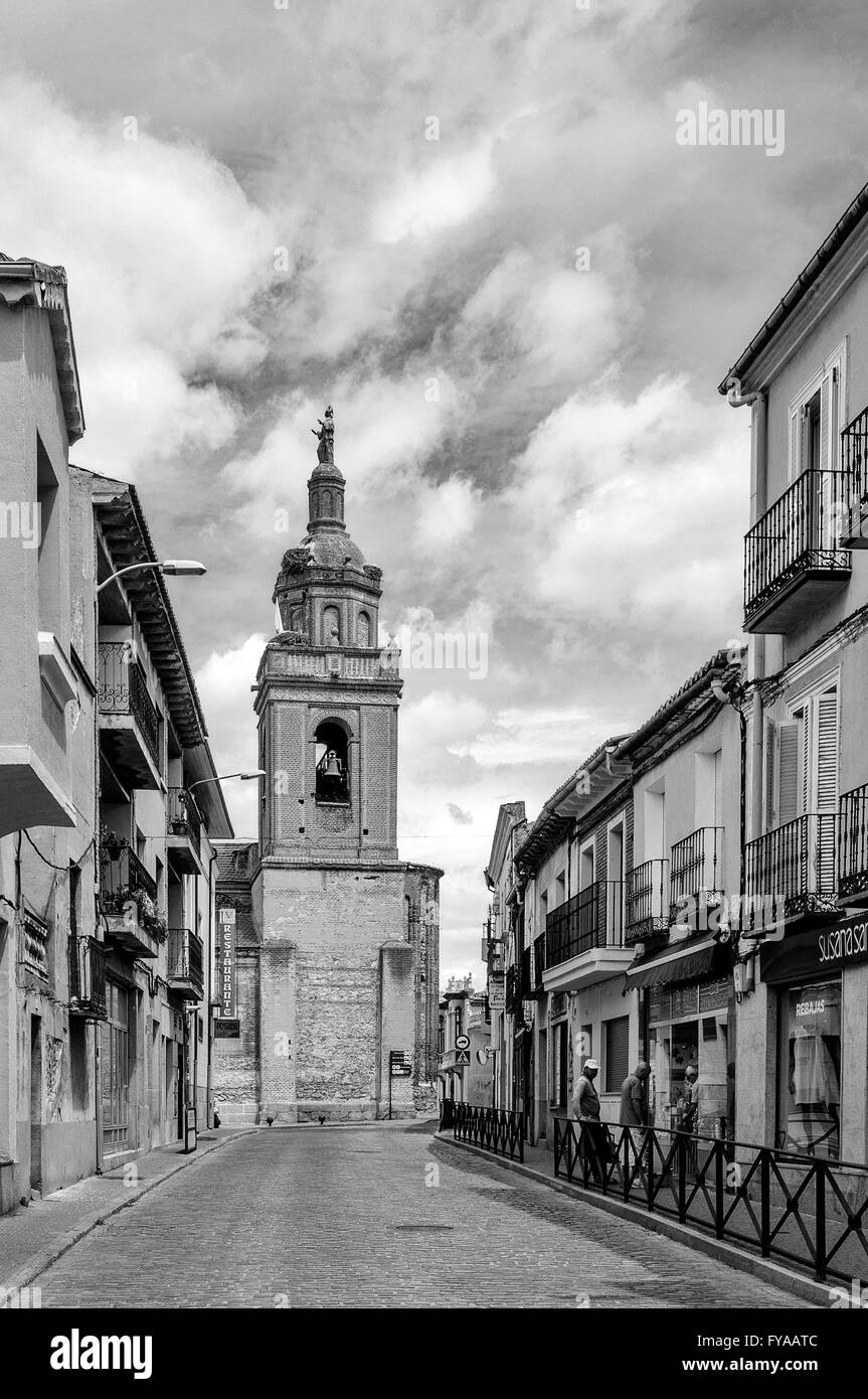 Eglise de Santo Domingo, Arevalo, Avila province, dans la communauté autonome de Castilla y Leon. L'Espagne, Banque D'Images Eglise de Santo Domingo, Arevalo, Avila province, dans la communauté autonome de Castilla y Leon. L'Espagne, Banque D'Images