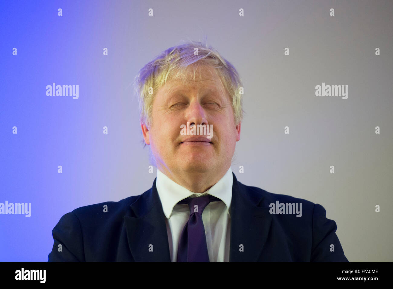 Boris Johnson, ancien maire de Londres et député conservateur. Banque D'Images