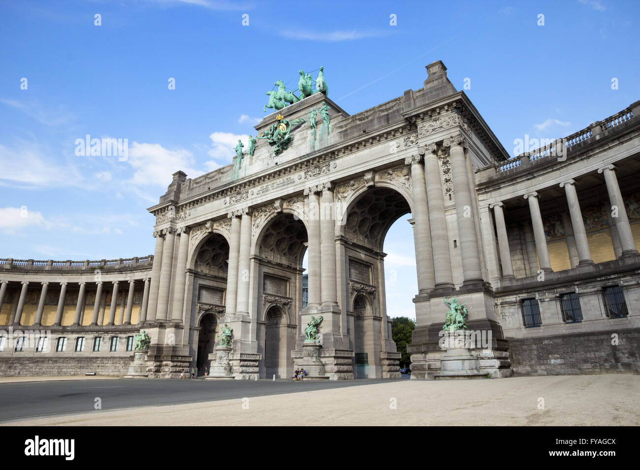 De triomphe dans le Parc du Cinquantenaire, Bruxelles, Belgique Banque D'Images