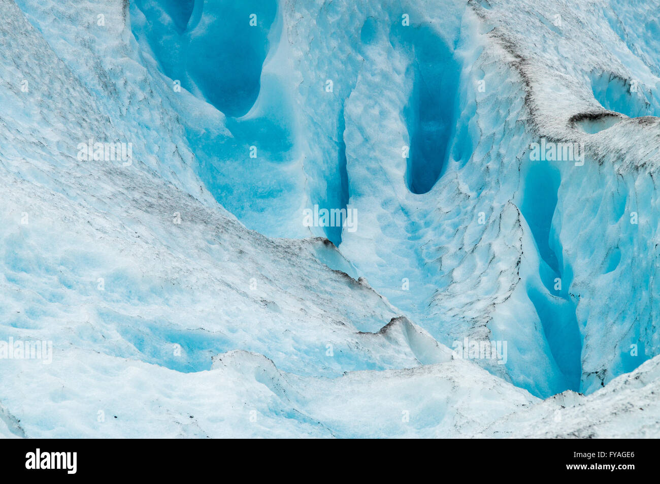 La fonte des glaciers vue rapprochée, le réchauffement de la notion Banque D'Images