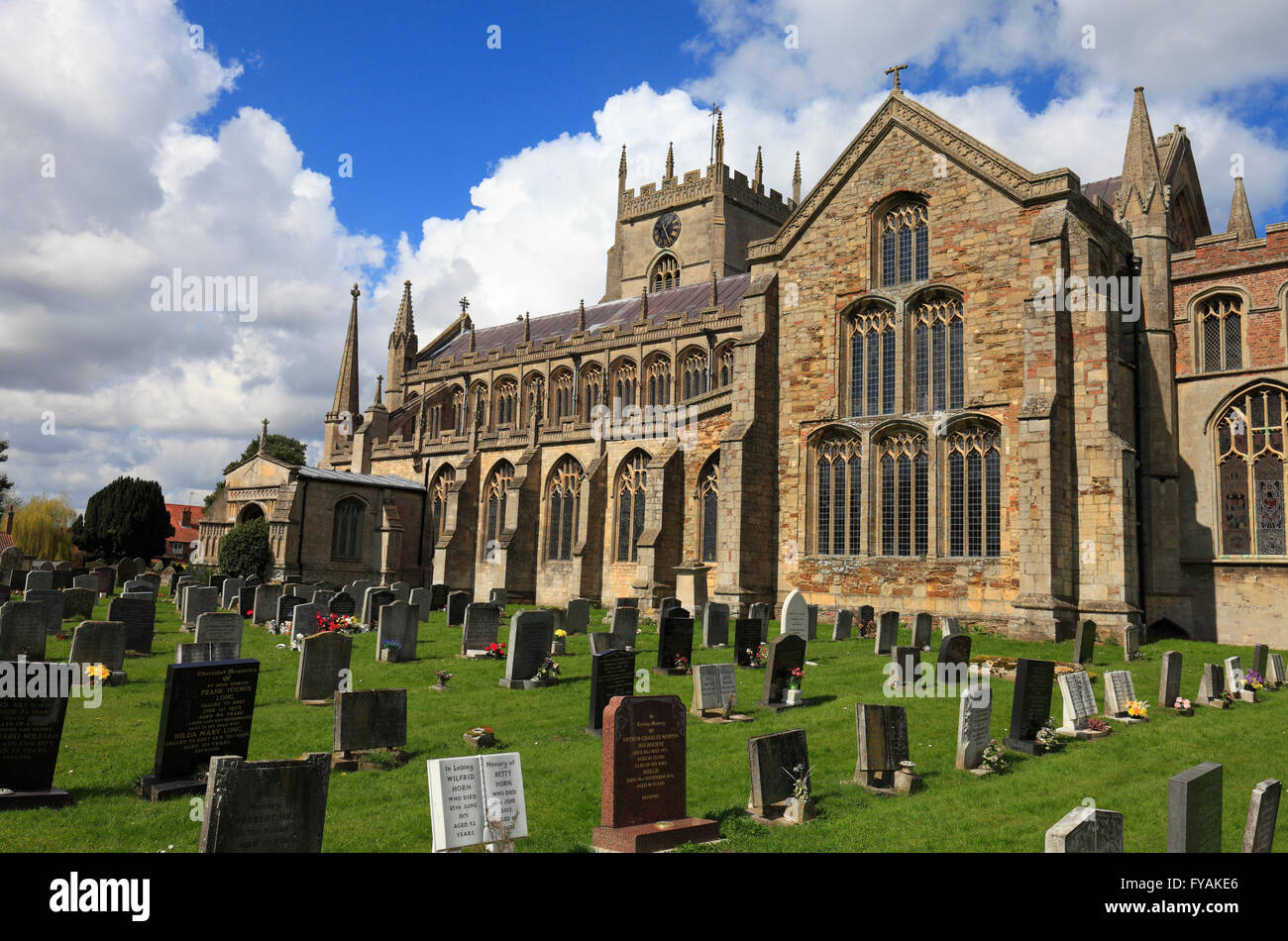 Église de St Clement à Terrington St Clement, Norfolk, Angleterre. Banque D'Images