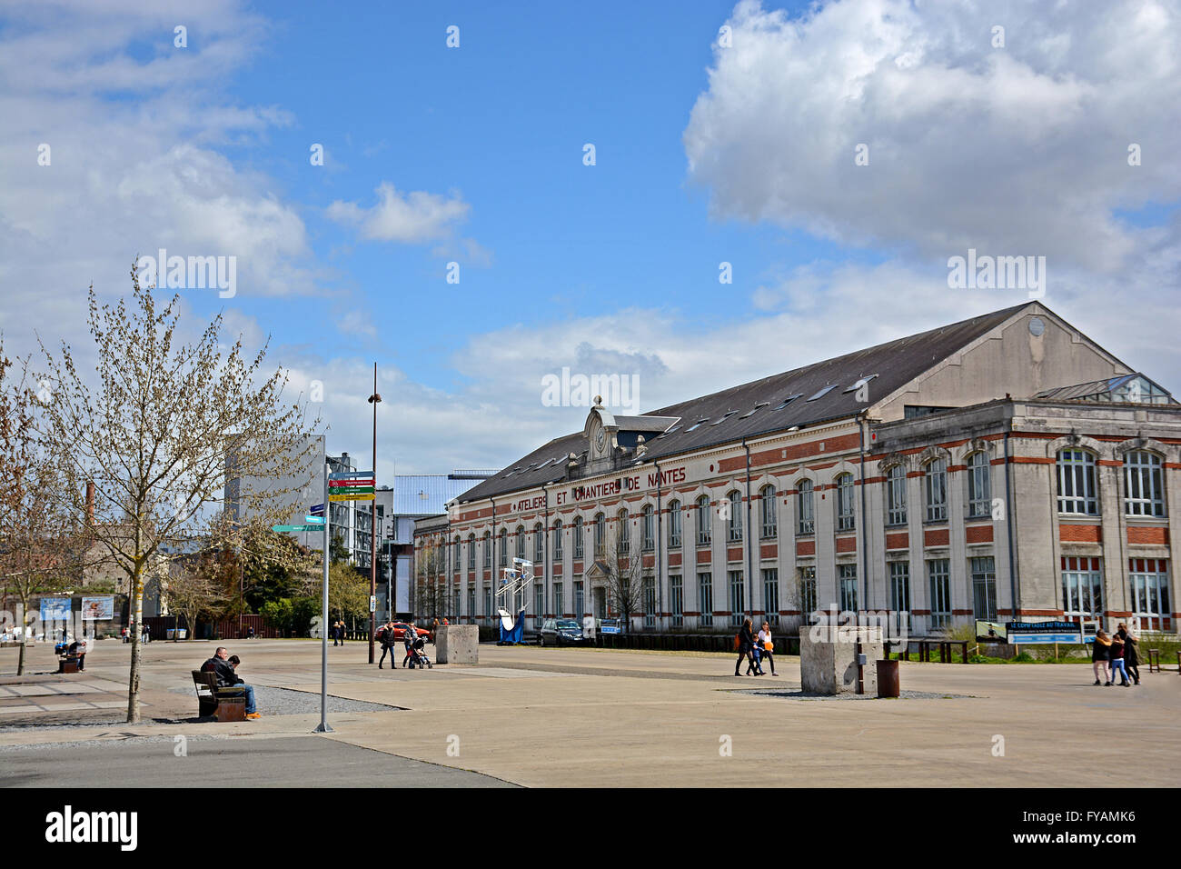 Ateliers et chantiers de Nantes Loire-Atlantique France Banque D'Images