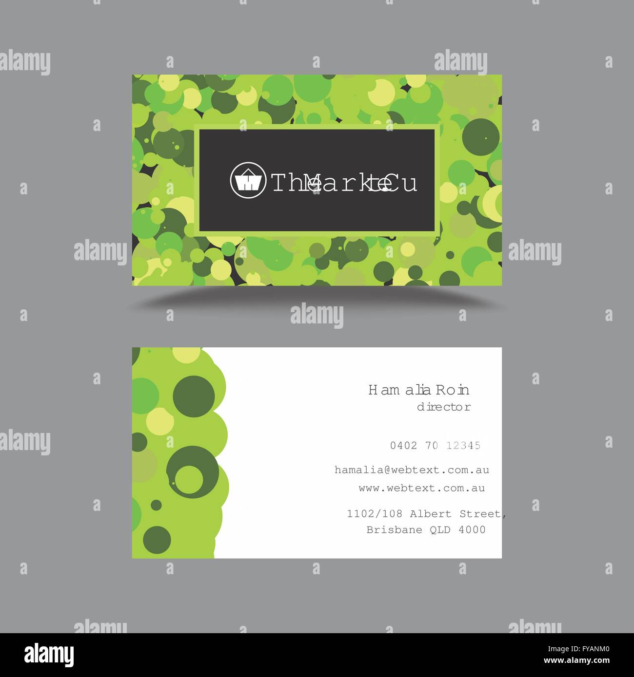 Modèle de conception de carte de visite professionnelle Illustration de Vecteur