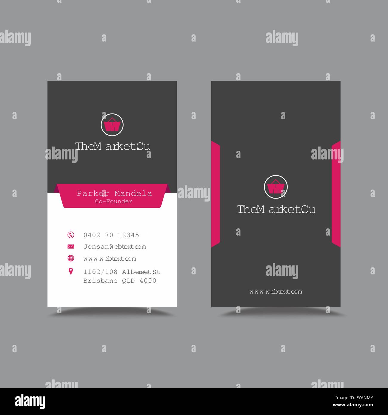 Modèle de conception de carte de visite professionnelle Illustration de Vecteur