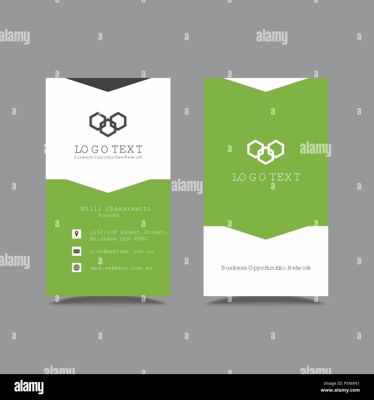 Modèle de conception de carte de visite professionnelle Illustration de Vecteur