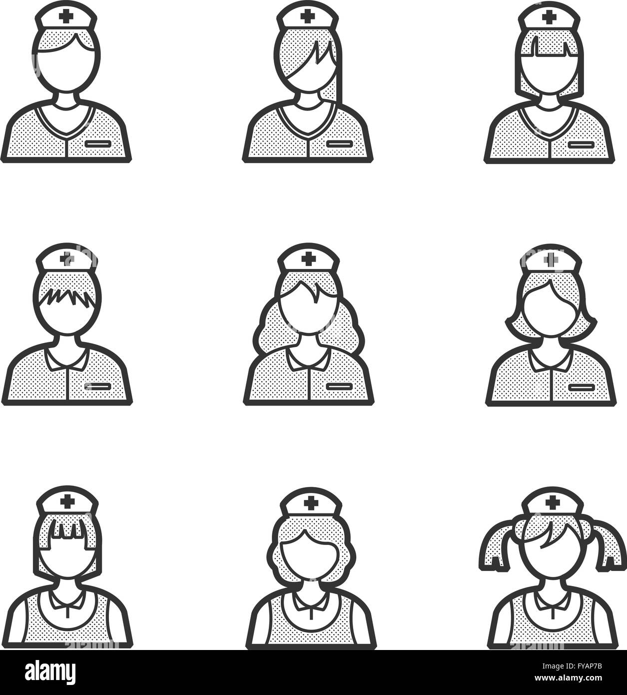 Nurse avatar profile Banque de photographies et d’images à haute ...