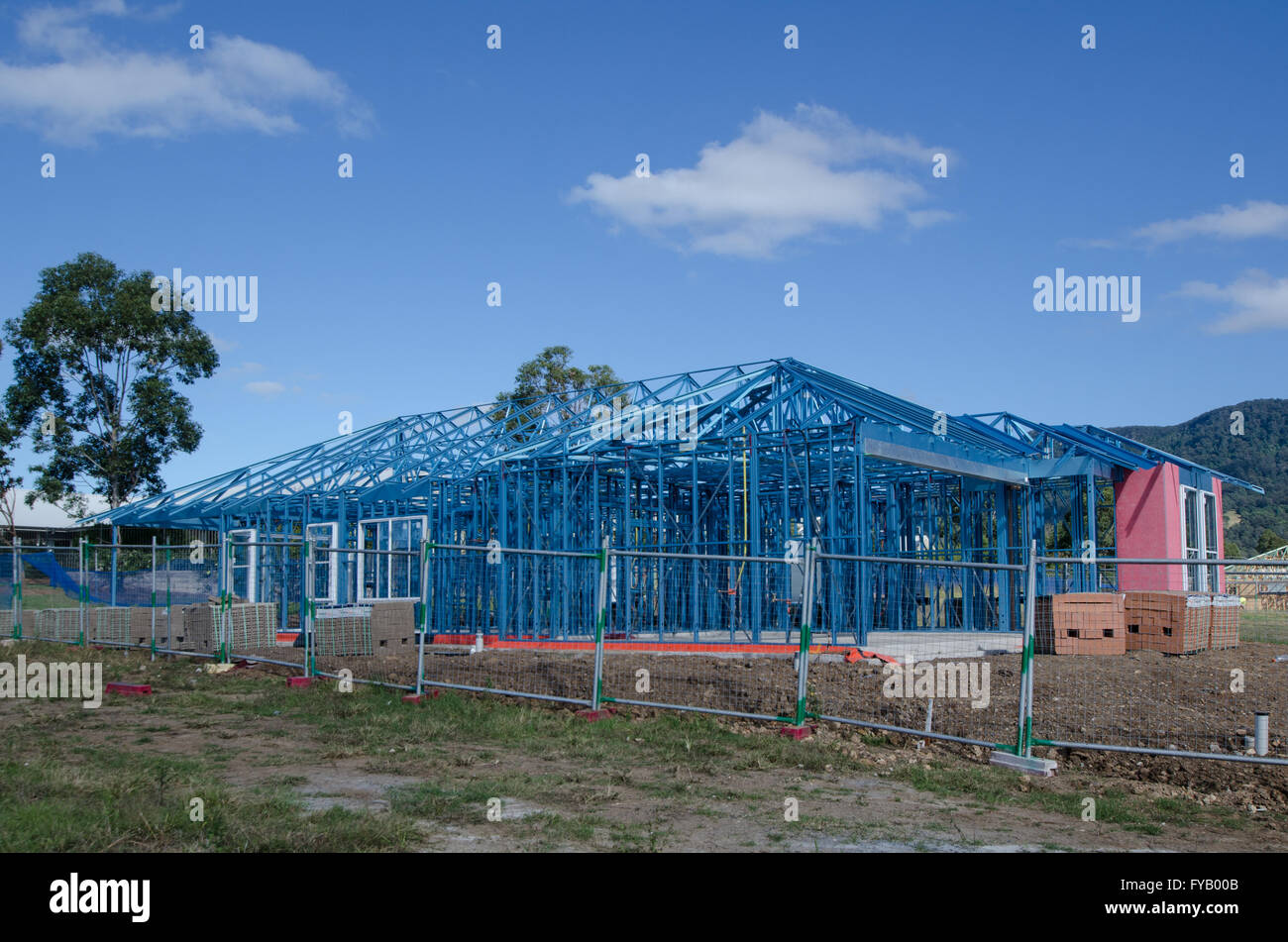 La construction de nouvelles maisons en Australie Banque D'Images