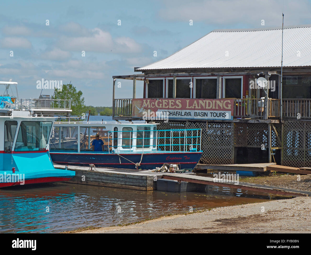 McGee's Landing Tours Bassin Atchafalaya Banque D'Images