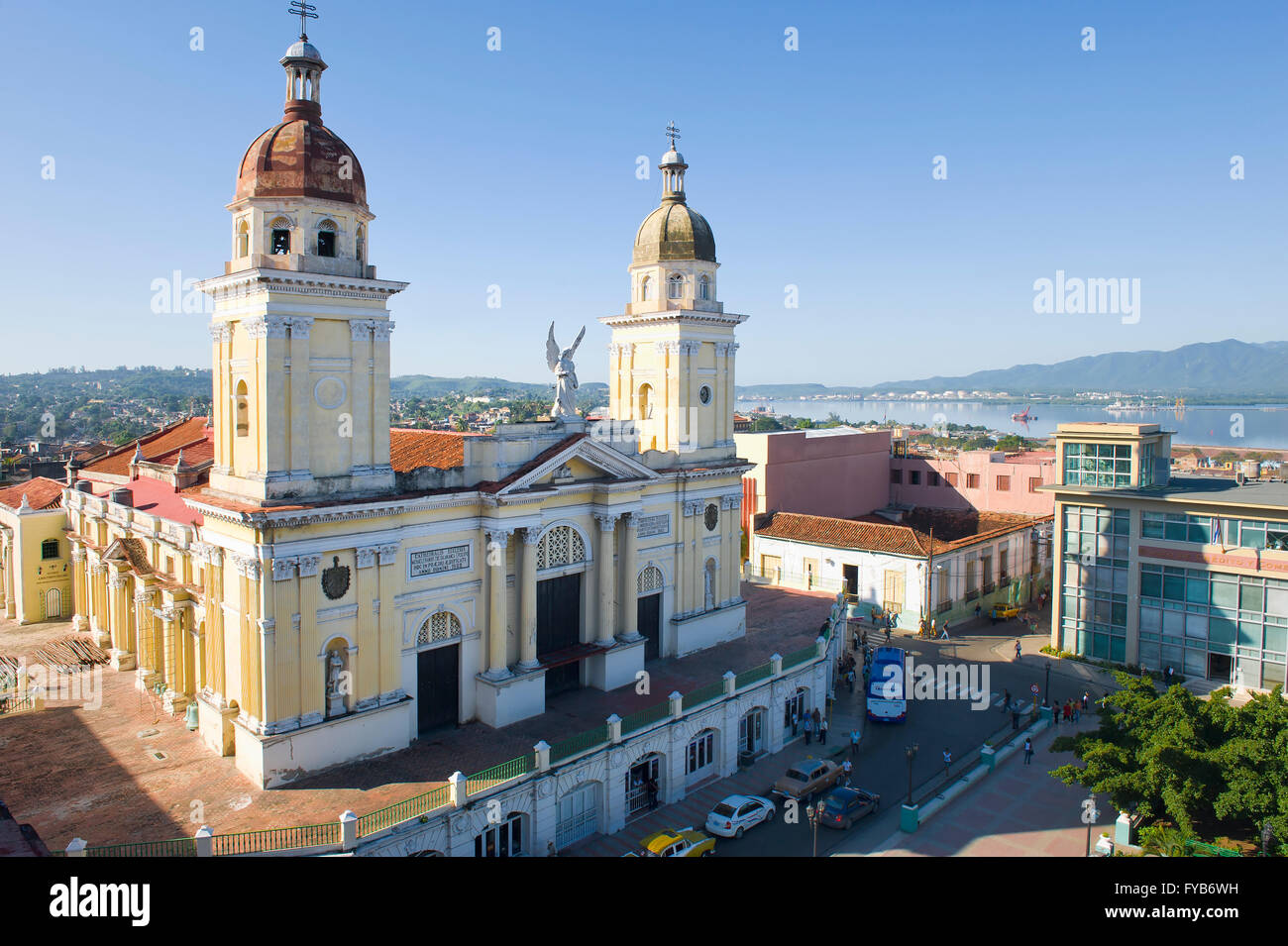 Cathédrale Nuestra Señora de la Asuncion, Santiago de Cuba, Cuba Banque D'Images