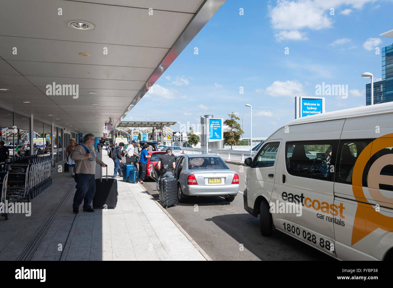 Niveau de départ à l'aéroport de Sydney Kingsford Smith, Mascot, Sydney, New South Wales, Australia Banque D'Images