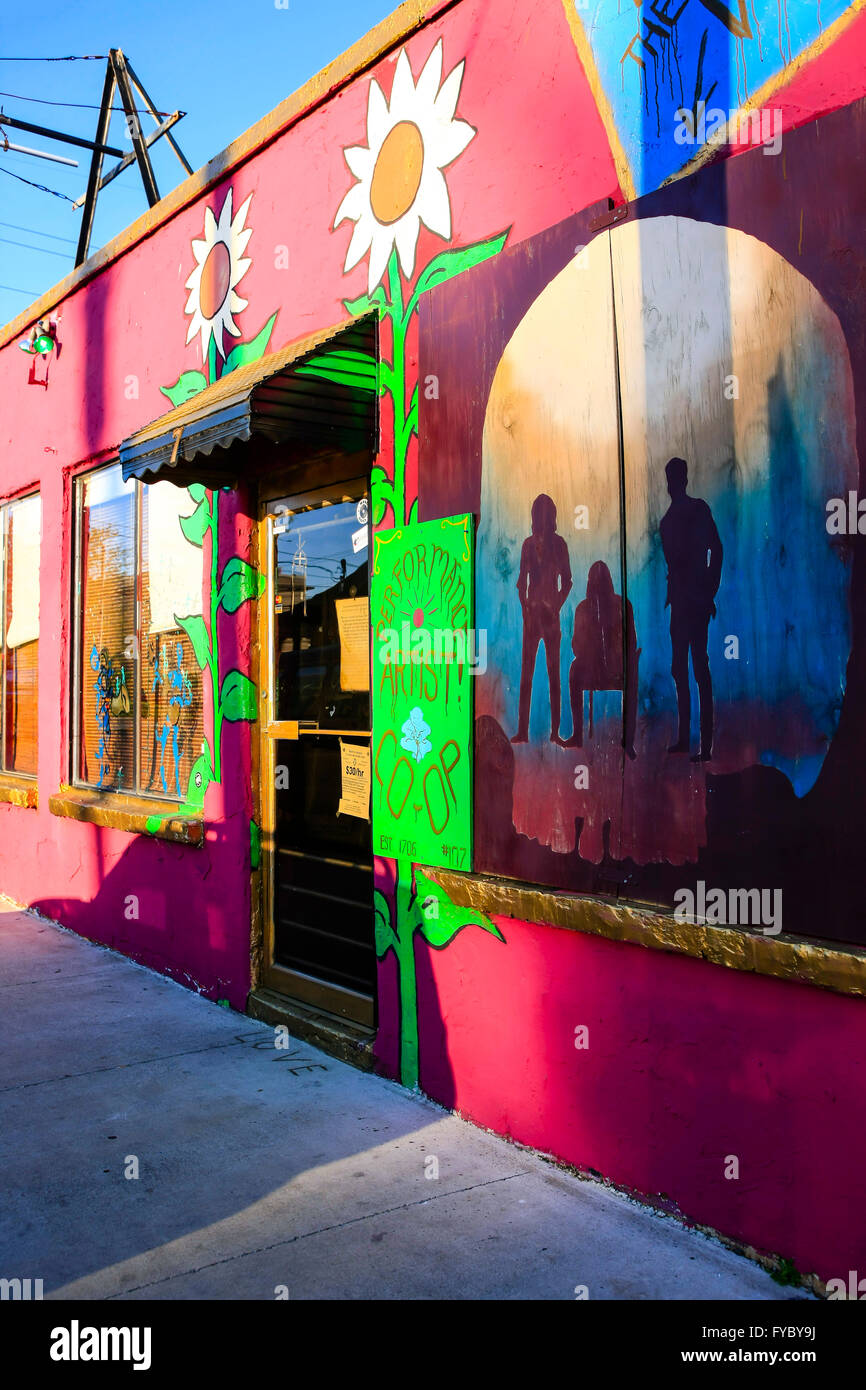 Bâtiment de l'artiste à Co-Op cinq points au Nashville Banque D'Images