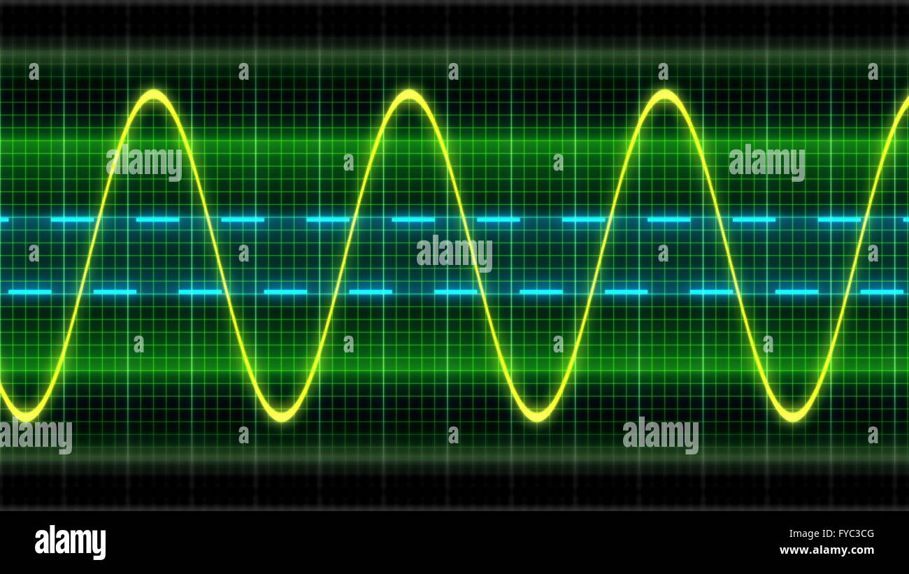 Oscilloscope vague texture Banque D'Images