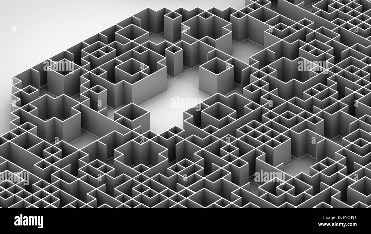 Labyrinthe. 3d : illustration de stock 18154726